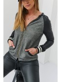 Thin bomber jacket, dark gray 666 - Online store - Boutique